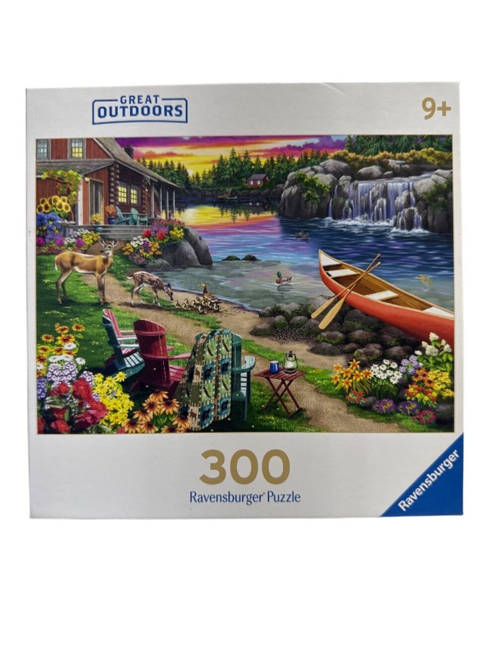 Great Outdoors Ravensburger 300 Piece Puzzle Multicolor Scenic Sunset Nature